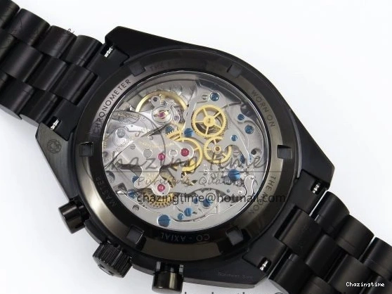 0413 Speedmaster Black Benom PVD Moon RMF Best Edition on PVD Bracelet Lemania HW WrinkleFree 7727